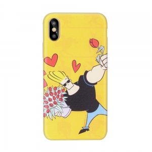 Cartoon Network Johnny Bravo Silicone Case for Apple iPhone 5 / 5S / SE Love