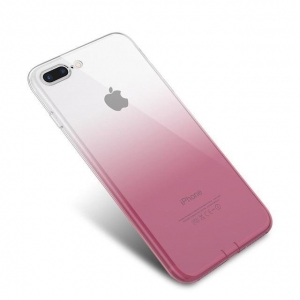 Mocco Gradient Силиконовый чехол С переходом Цвета Huawei P10 Lite Прозрачный - Розовый