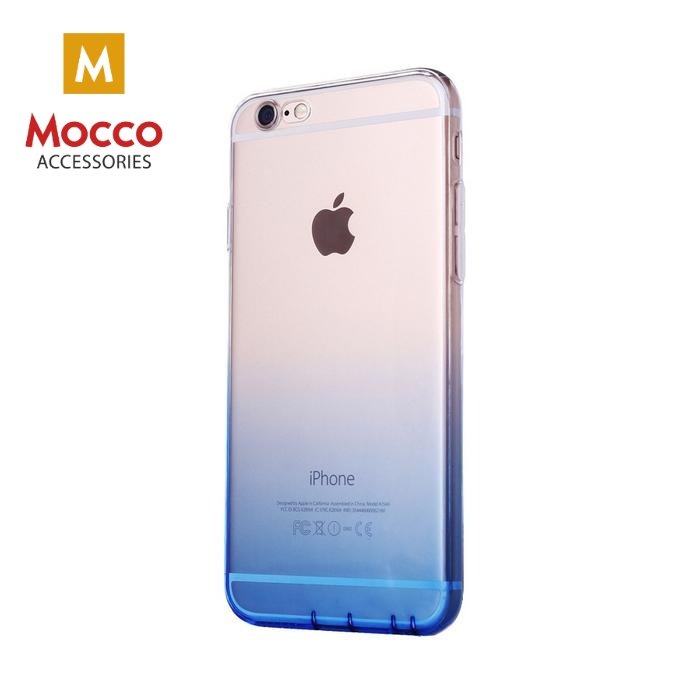 Mocco Gradient Back Case Silicone Case With gradient Color For Samsung G955 Galaxy S8 Plus Transparent - Blue