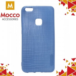Mocco Cloth Back Case Silicone Case With Texture for Huawei P8 Lite / P9 Lite (2017) Blue