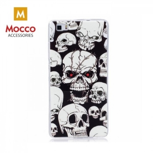 Mocco Fashion Case Резиновый Чехол Светящийся в Темноте Череп для Apple iPhone X