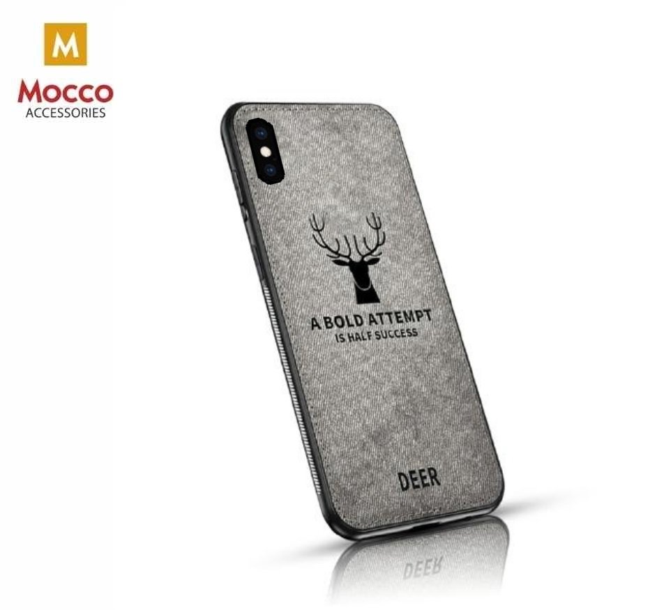 Mocco Deer Silicone Back Case for Apple iPhone XS Max Grey (EU Blister)