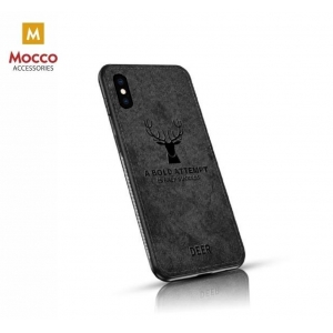Mocco Deer Case Силиконовый чехол для Apple iPhone XS Max Чёрный (EU Blister)