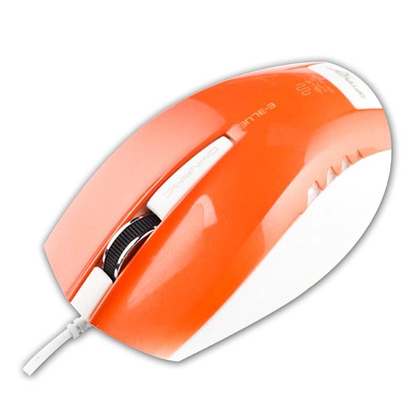 E-Blue Color Pal Series Premium Mouse 1480 DPI / 1.2m Cable / USB / Orange