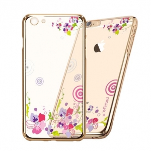 X-Fitted Пластиковый чехол С Кристалами Swarovski для Apple iPhone  6 / 6S Золото / Красочный Цвет