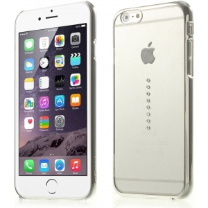 X-Fitted Пластиковый чехол С Кристалами Swarovski для Apple iPhone  6 / 6S Серебро / Шесть Камней