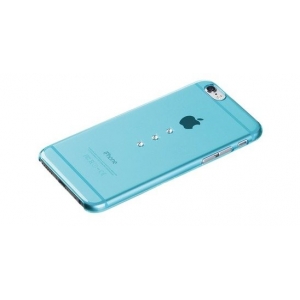 X-Fitted Пластиковый чехол С Кристалами Swarovski для Apple iPhone  6 / 6S Синий / Три камня