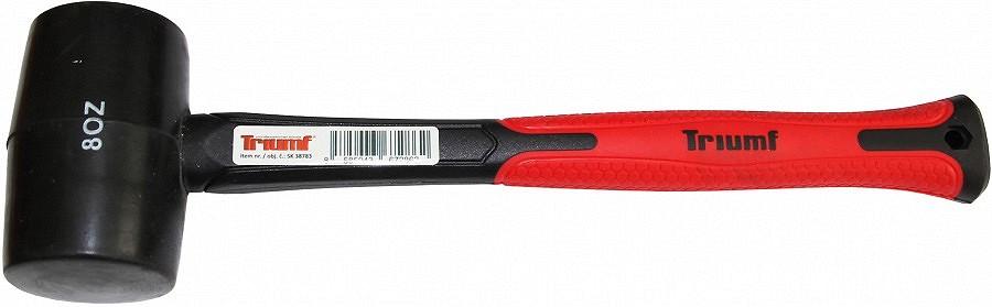 KUMMIHAAMER FIIBERVARREGA 350G / 50MM. KOMPOSIIT KÄEPIDE TRIUMF