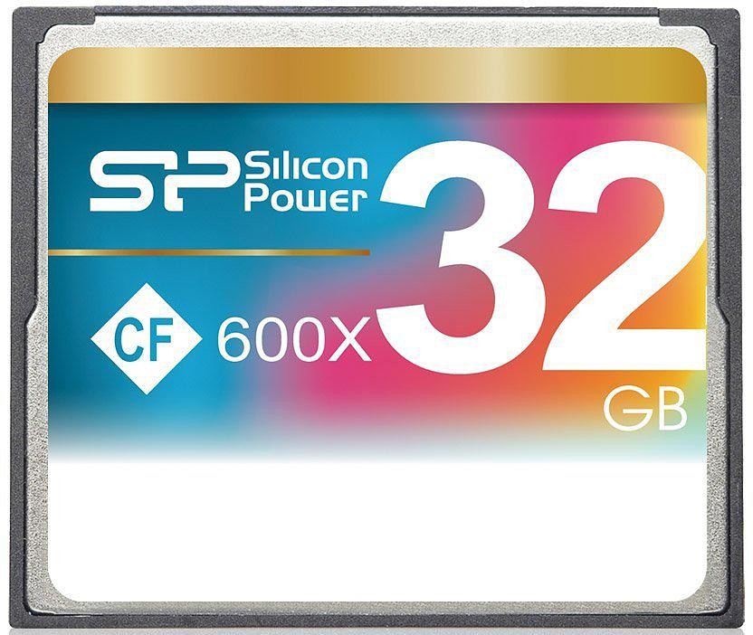 Silicon Power карта памяти CF 32GB 600x