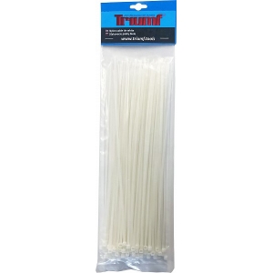 JUHTMEVITS "NYLON" 4.8X300MM VALGE 100TK TRIUMF