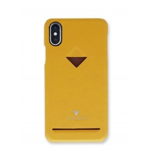 VixFox Card Slot Back Shell for Iphone XR mustard yellow