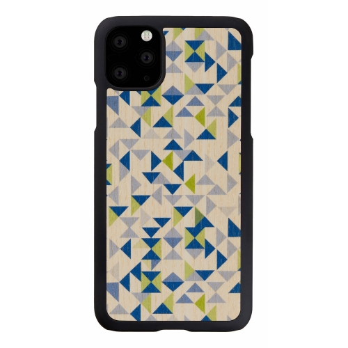 MAN&WOOD SmartPhone case iPhone 11 Pro Max blue triangle black