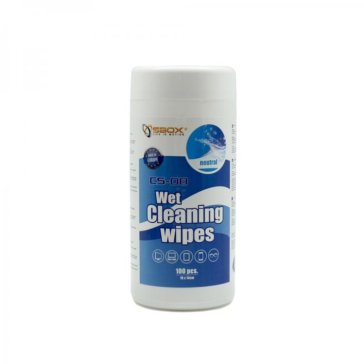 Sbox Wet Cleaning Wipes 100pcs. CS-08