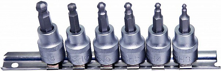 6-OS. 3 / 8" KUULOTSAGA KUUSKANTOTSIKUTE KOMPL. 3-8MM TRIUMF