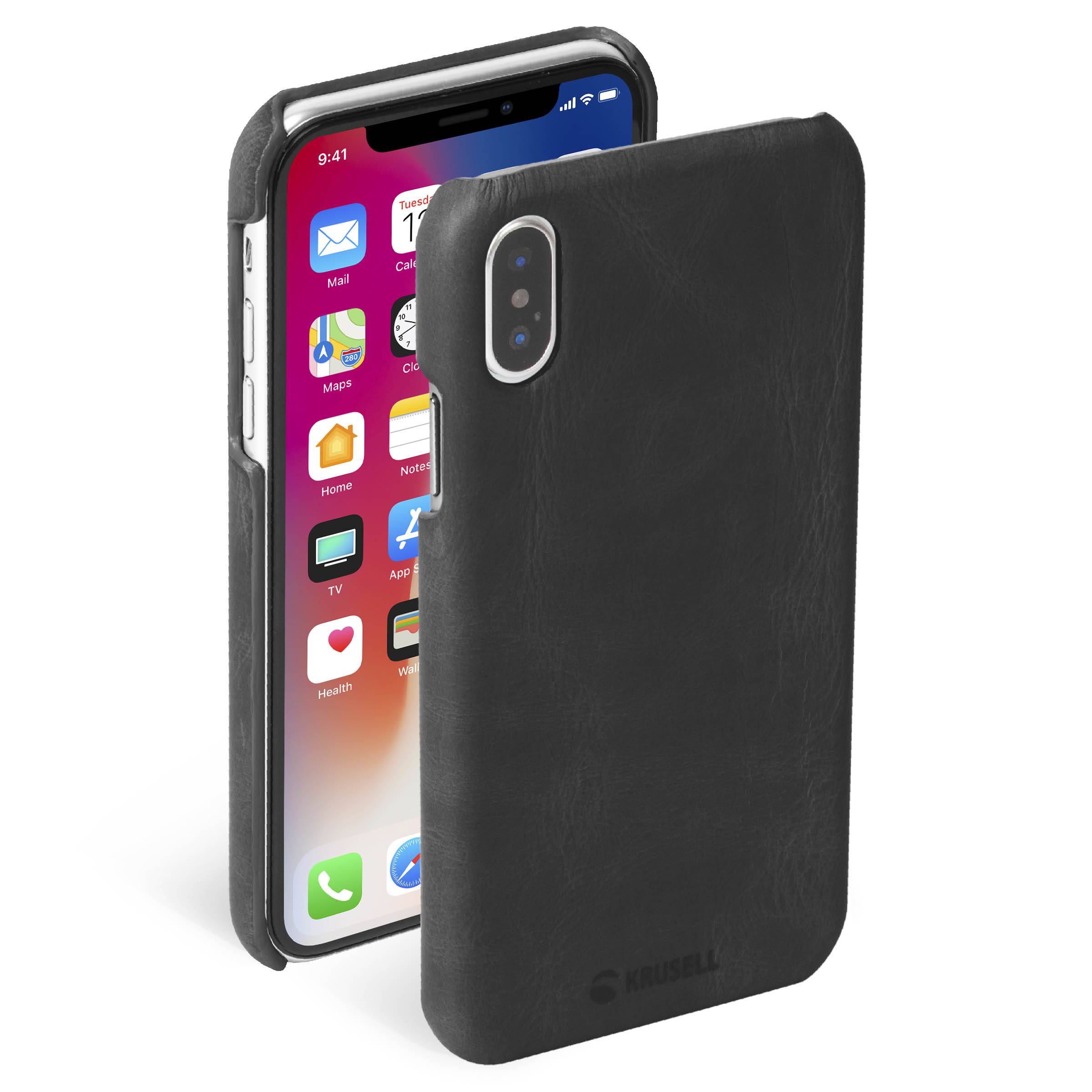 Krusell Sunne Cover Apple iPhone XS Max vintage black