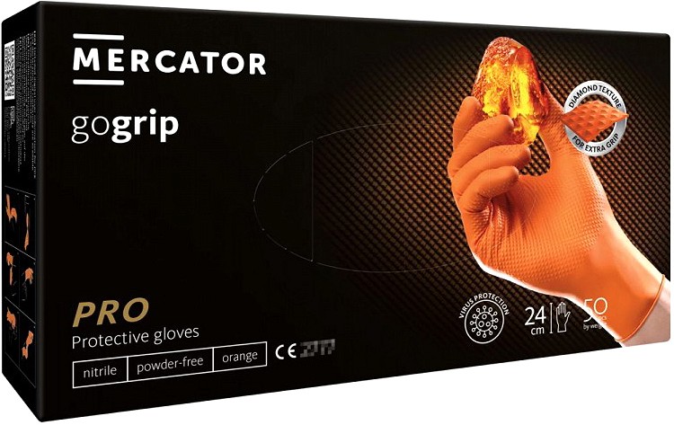 TÖÖKINDAD 1TK NITRIIL TUGEV. STRUKTUURNE. ORANZ XL 1TK (KARP 100TK) TRIUMF