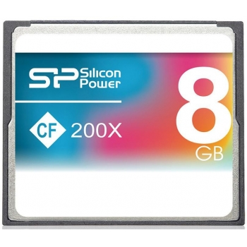 Silicon Power карта памяти CF 8GB 200×
