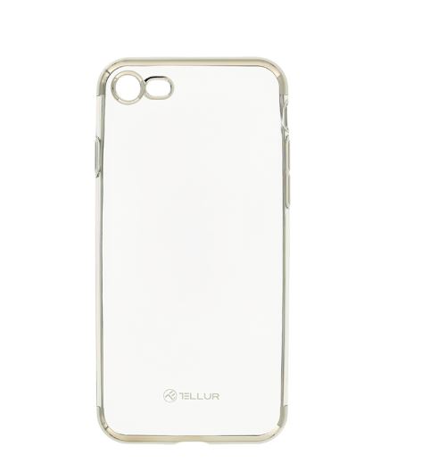 Tellur Cover Silicone Electroplated for iPhone 8 silver