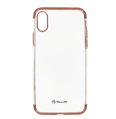 Tellur Cover Silicone Electroplated for iPhone X/XS rose gold