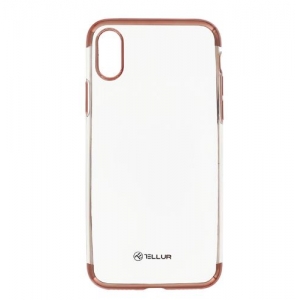 Tellur Cover Silicone Electroplated for iPhone X/XS rose gold