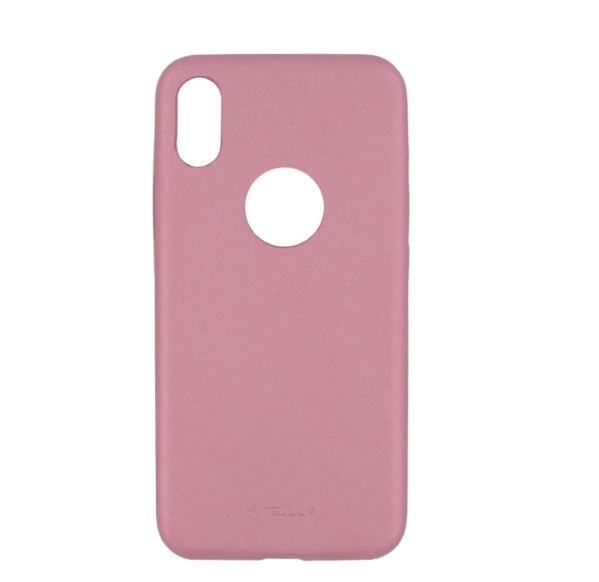 Tellur Cover Slim Synthetic Leather for iPhone X/XS pink