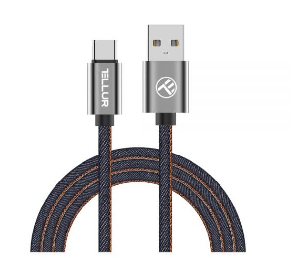 Tellur Data cable, USB to Type-C, 1m denim