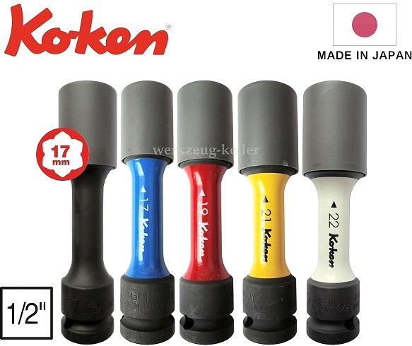 5-OS. ÕHUKESTE VALUVELJEPADRUNITE KOMPL. 1 / 2" (17 / 19 / 21 / 22MM / MB) KOKEN