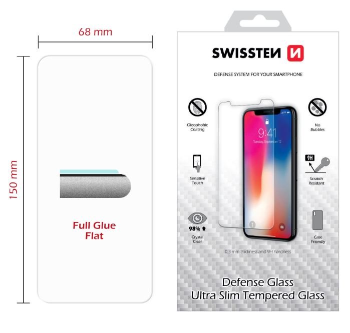 Swissten Ultra Slim Tempered Glass Premium 9H Screen Protector Xiaomi MI 9T