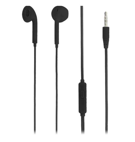 Tellur In-Ear Headset Fly, Noise reduction Memory Foam Ear Plugs black