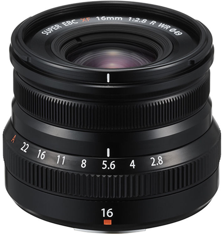 Fujifilm XF 16mm f/2.8 R WR objektiiv, must