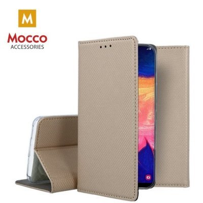 Mocco Smart Magnet Book Case For Huawei Y5p Gold