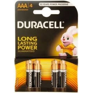Duracell AAA MN2400 Alkaline LR03 1.5V  Батарейки MN2400 (4шт.) (EU Blister)