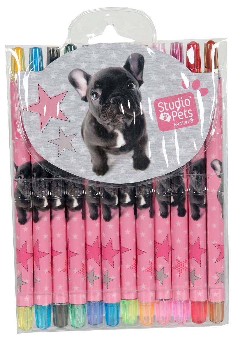 Paso PEI-3230 Studio Pets 12pcs Rotate Crayons