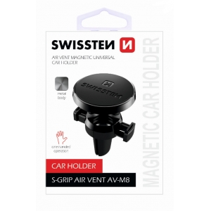 Swissten S-Grip AV-M8 Universal Car Air Vent Holder For Devices Black