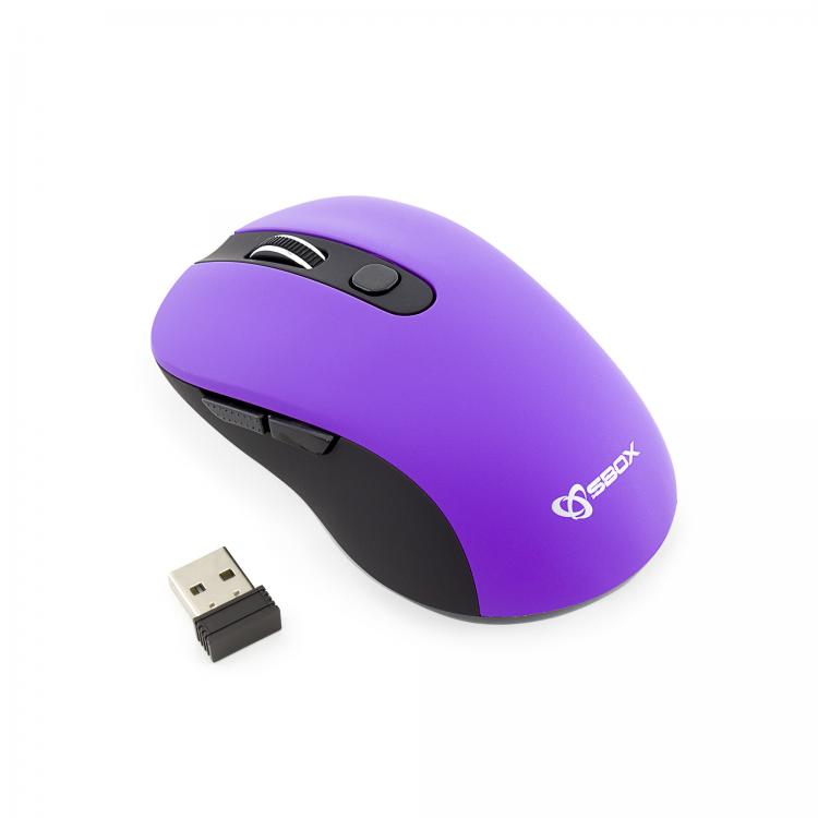 Sbox Wireless Mouse WM-911U purple