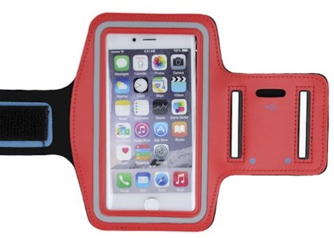 Mocco Universal up to 6" Armband Arm Case for Sport - Fitness Running Red