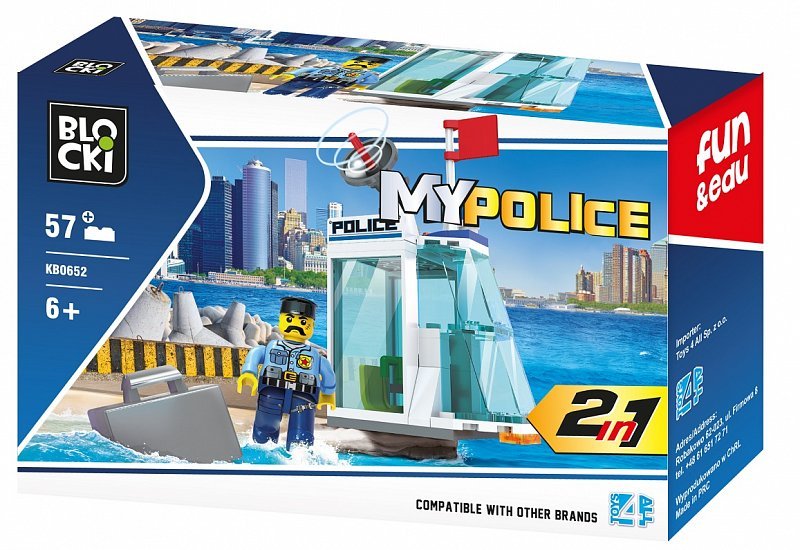 Blocki MyPolice Police station / KB0652 / Constructor with 57 parts / Age 6+