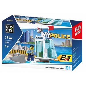 Blocki MyPolice Police station / KB0652 / Constructor with 57 parts / Age 6+