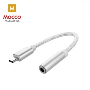 Mocco USB-C to 3.5 mm Audio Adapter for Phones Silver