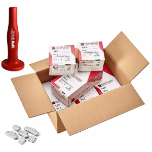 VELJETASAK. KOMPL. PLEKKV. 5-30G. 6X100TK (10.5KG) TSINK. P.VÄRVITUD + ABINÕU