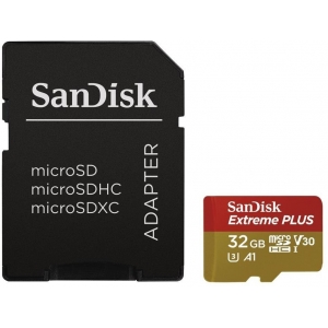 SanDisk mälukaart microSDHC 32GB Extreme Plus A1 + adapter