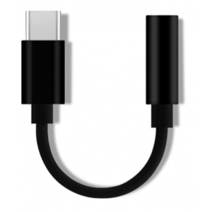 Mocco CM20 3.5 mm to USB-C Audio Adapter for phones Black (OEM)