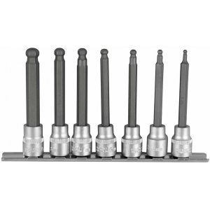 7-OS PIKKADE KUUSKANT PADRUNOTSIKUTE KOMPLEKT 3 / 8 JA 1 / 2" 4-10MM) SIINIL JBM