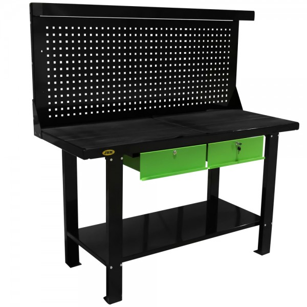 TÖÖLAUD+SAHTLID 2TK+PERFOSEIN +VALGUSKARNIIS 1500X640MM KÕRGUS 1550MM JBM