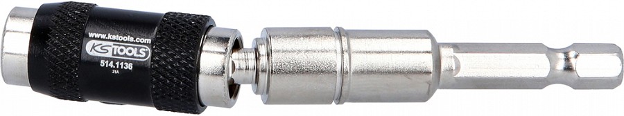 TRELLIOTSIKU HOIDJA 1 / 4". PIKKUS 90MM. MAGNETIGA. KARDAANPEAGA KS TOOLS
