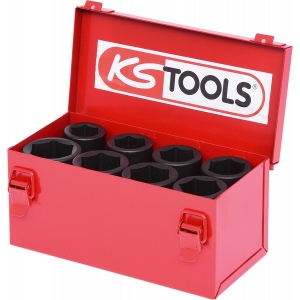 8-OS. 3 / 4" PIKKADE LÖÖKPADRUNITE KOMPLEKT 24-36MM KS TOOLS