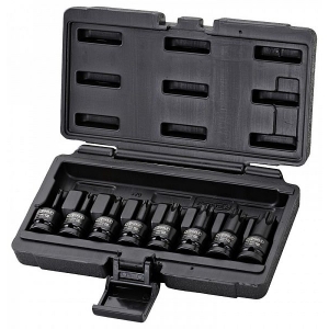8-OS. LÖÖK-TORXIDE KOMPL. 1 / 2" LÜHIKESED T30-T80 KS TOOLS