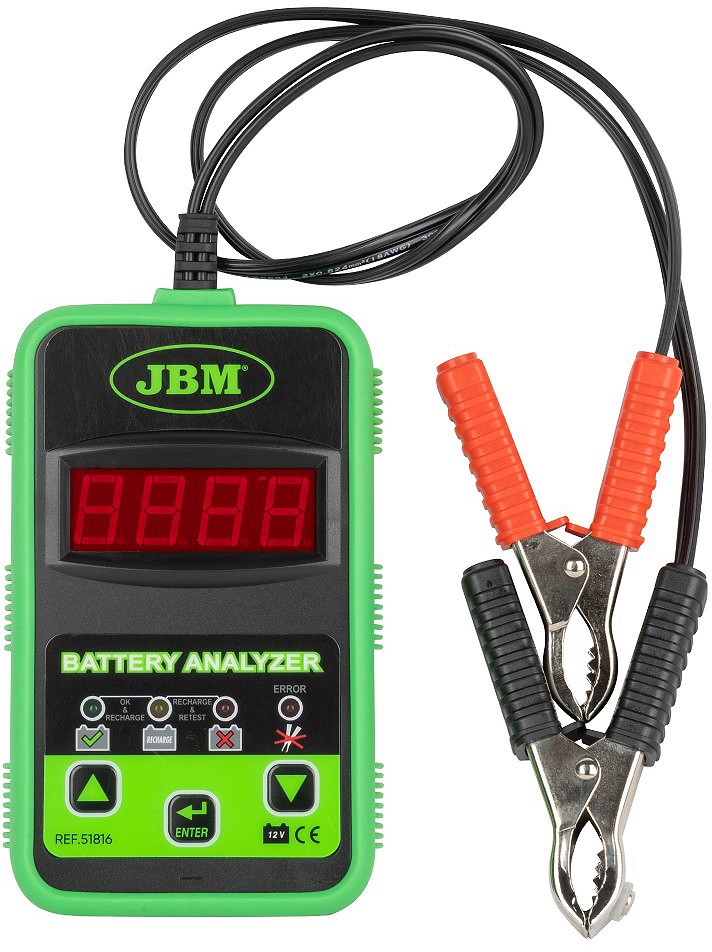 DIGITAALNE AKUTESTER + LAADIMISTESTER "12V BATTERY" KUNI 150AH AKUDELE JBM
