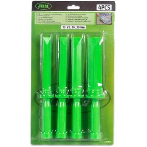 4-OS. PUHASTUS-EEMALDUSTÖÖRIISTADE KOMPLEKT NAILONPLASTIST 19-22-25-38MM. PIKKUS 273MM JBM