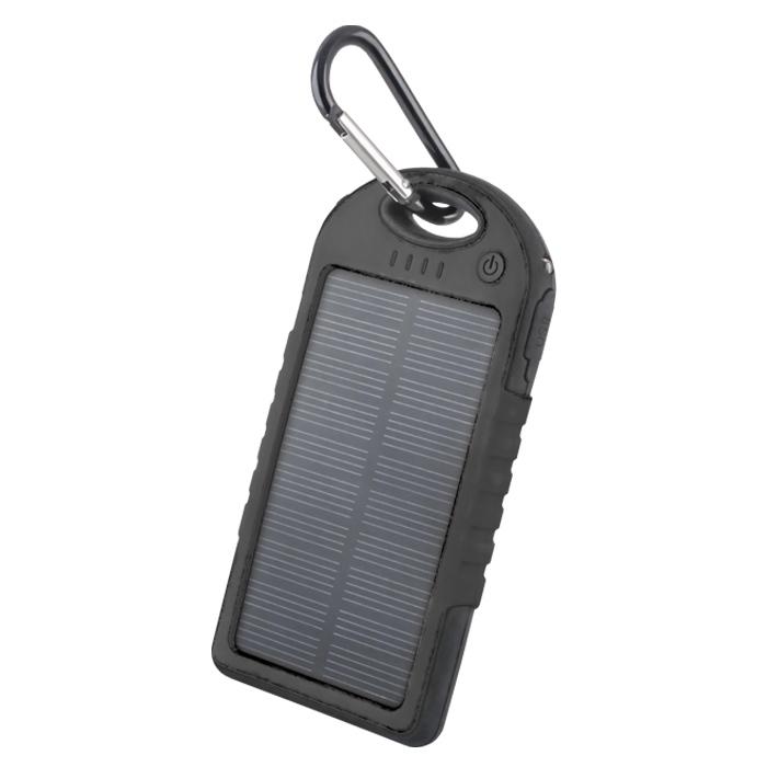 Forever STB-200 Solar Power Bank 5000 mAh Портативный аккумулятор 5V 1A + 1A + Micro USB Кабель Черный